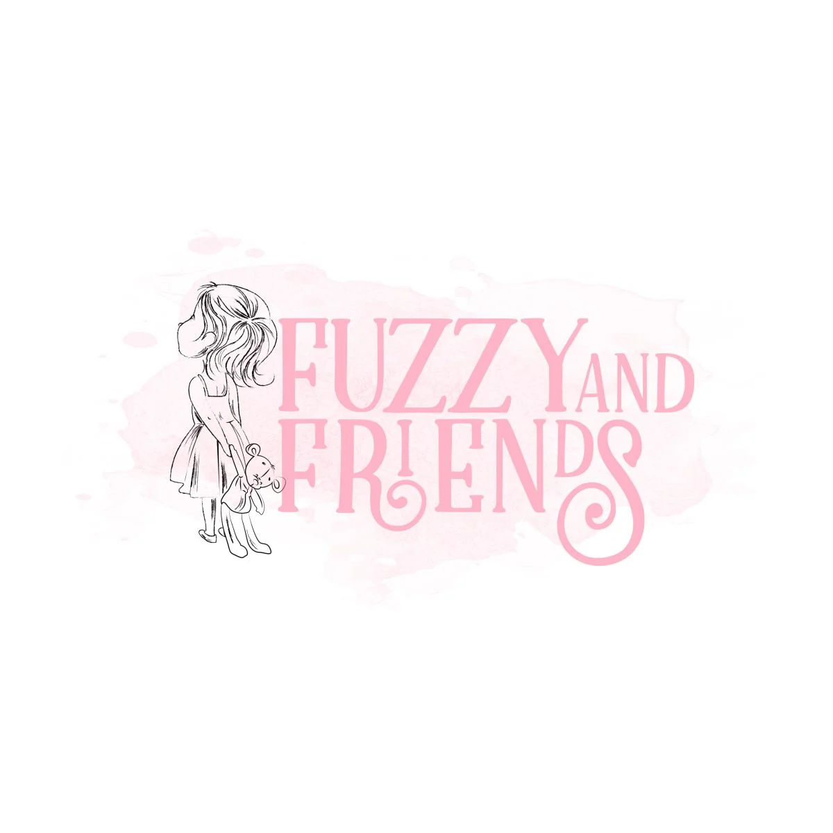 Fuzzy and Friends - Illustration Logo design