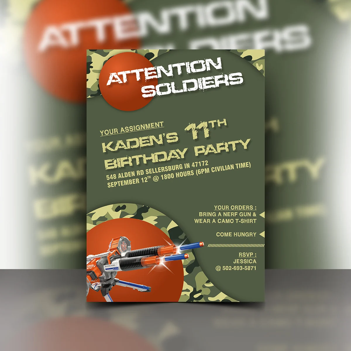 Kaiden’s Birthday Party - Flyer design