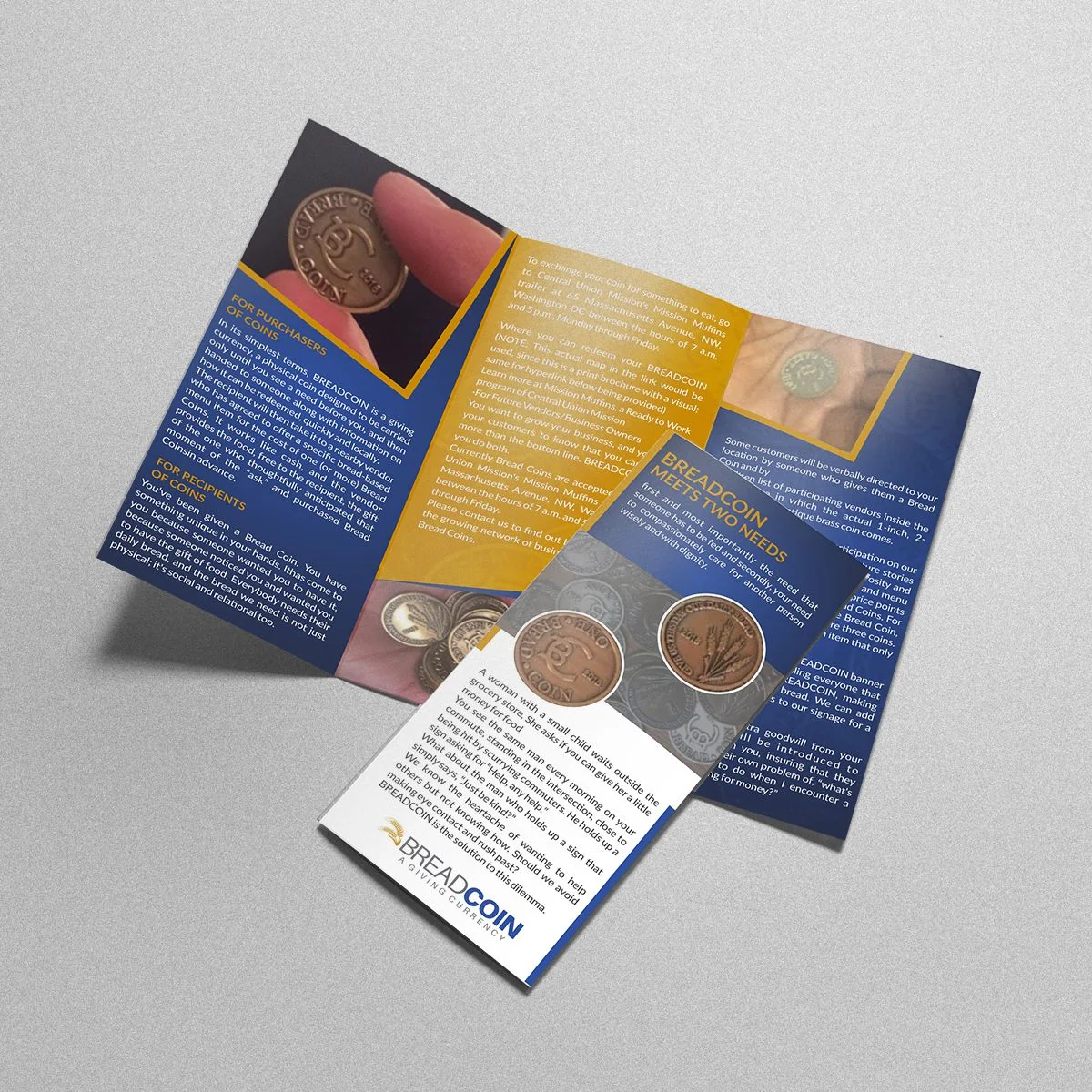 Original Breadcoin brochure design portfolio artwork