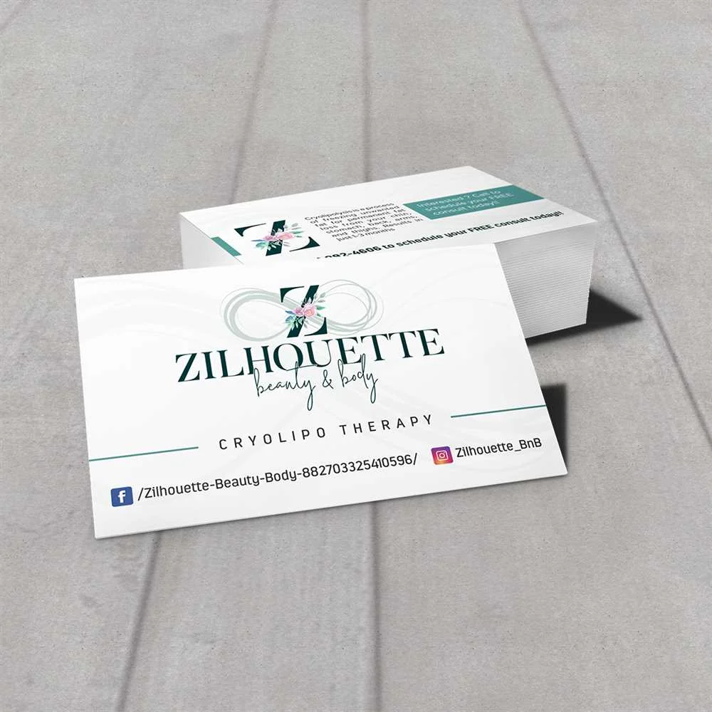 Zilhouette Beauty & Body - Business Card design