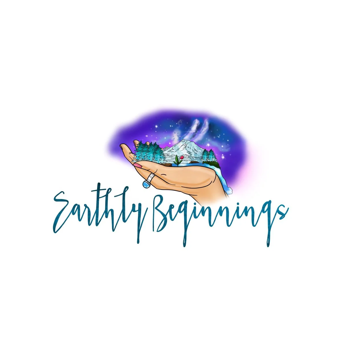 Earthly Beginnings - Illustration Logo design