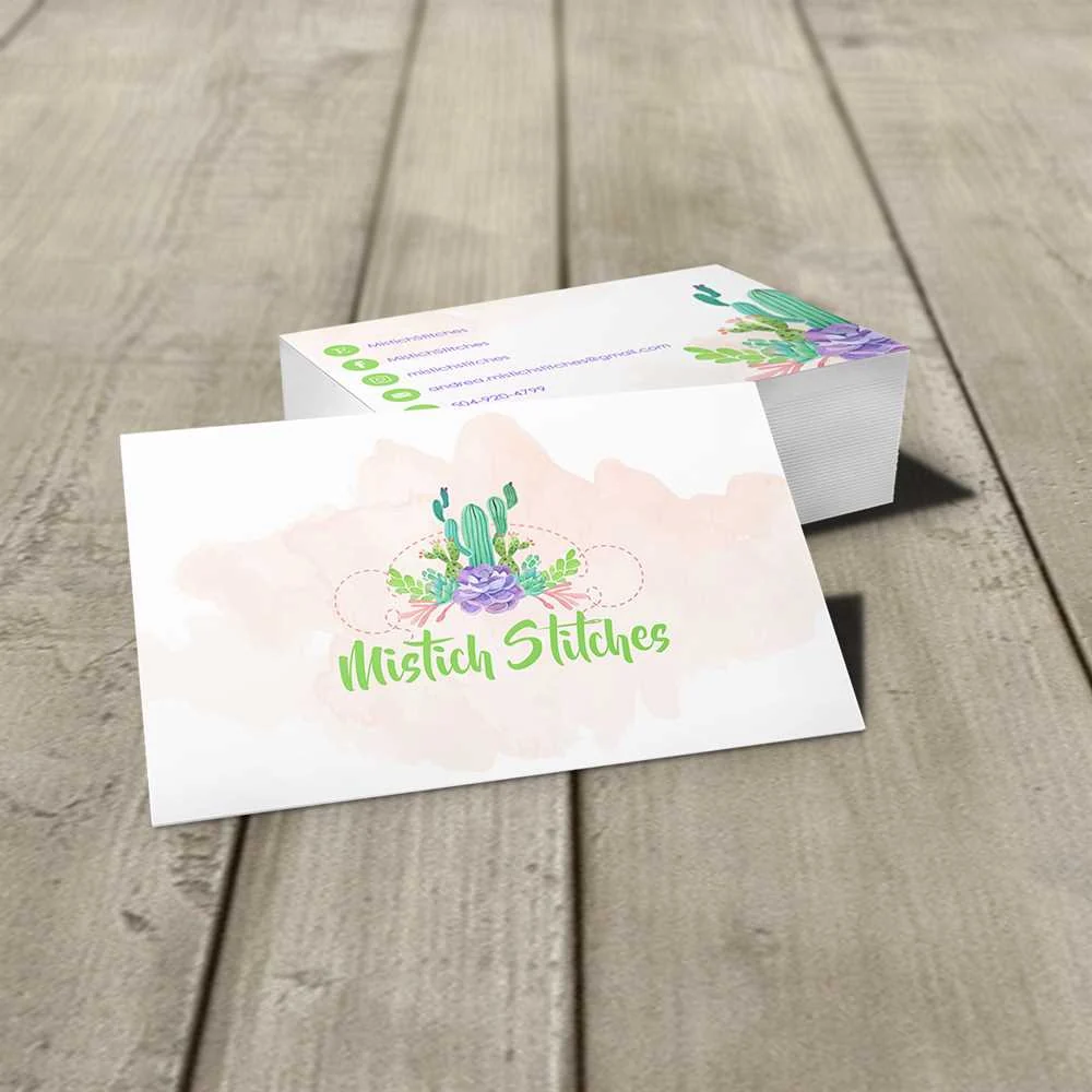 Mistical Stitches - Business Card design