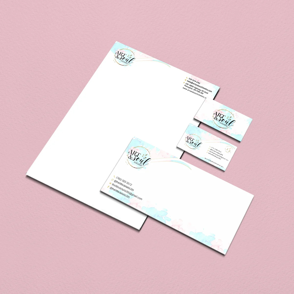 Art & Soul - Stationery design