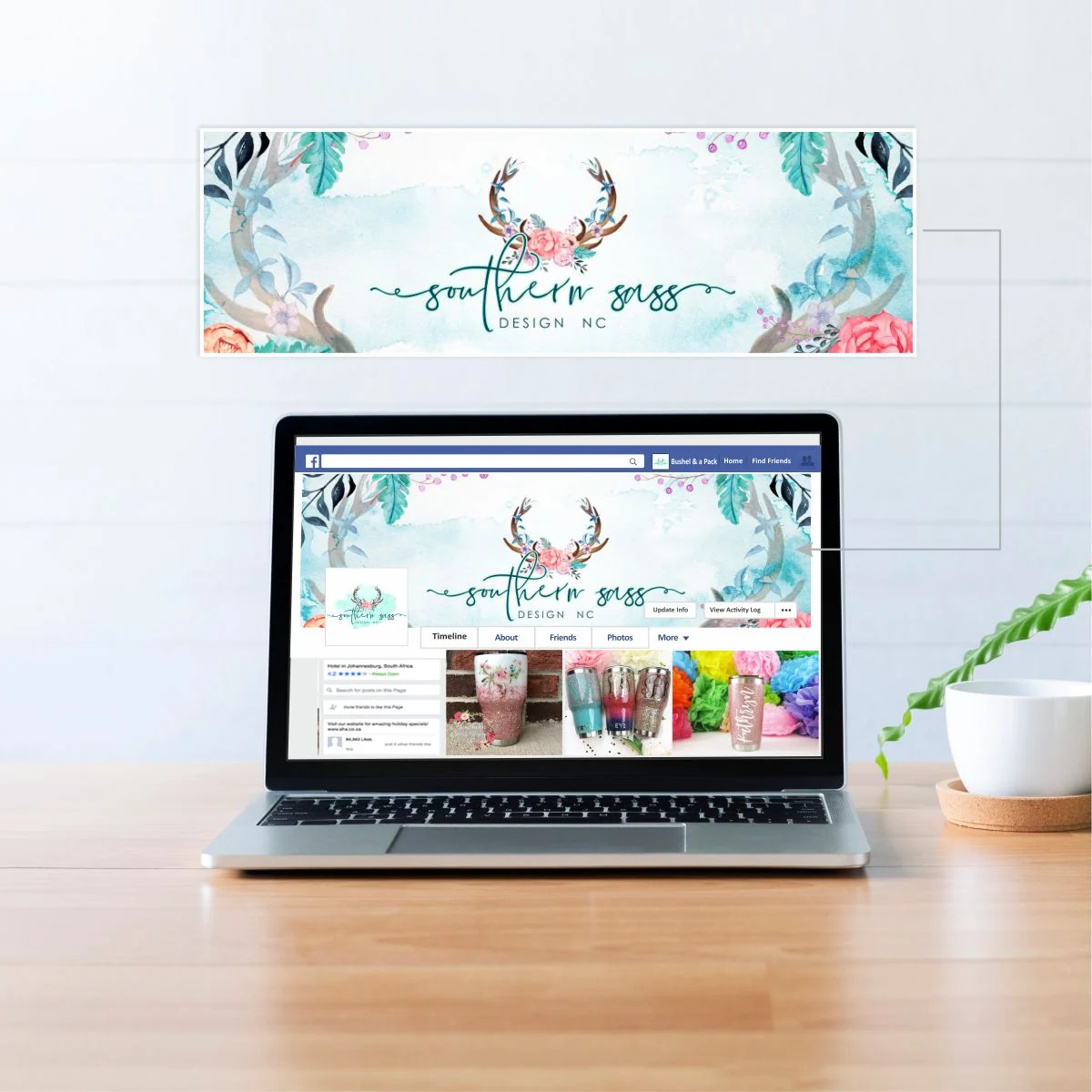 Southern Sass Design NC - Banner Cover design