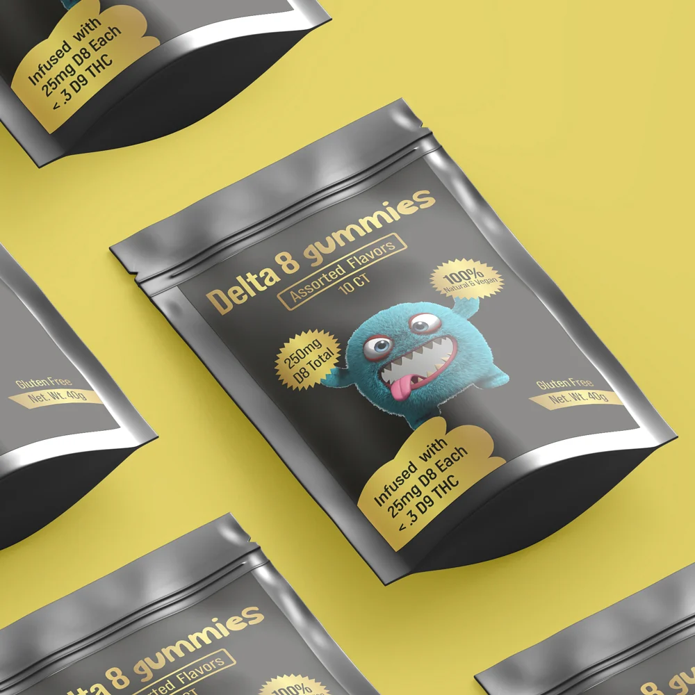 Delta 8 Gummies - Packaging design