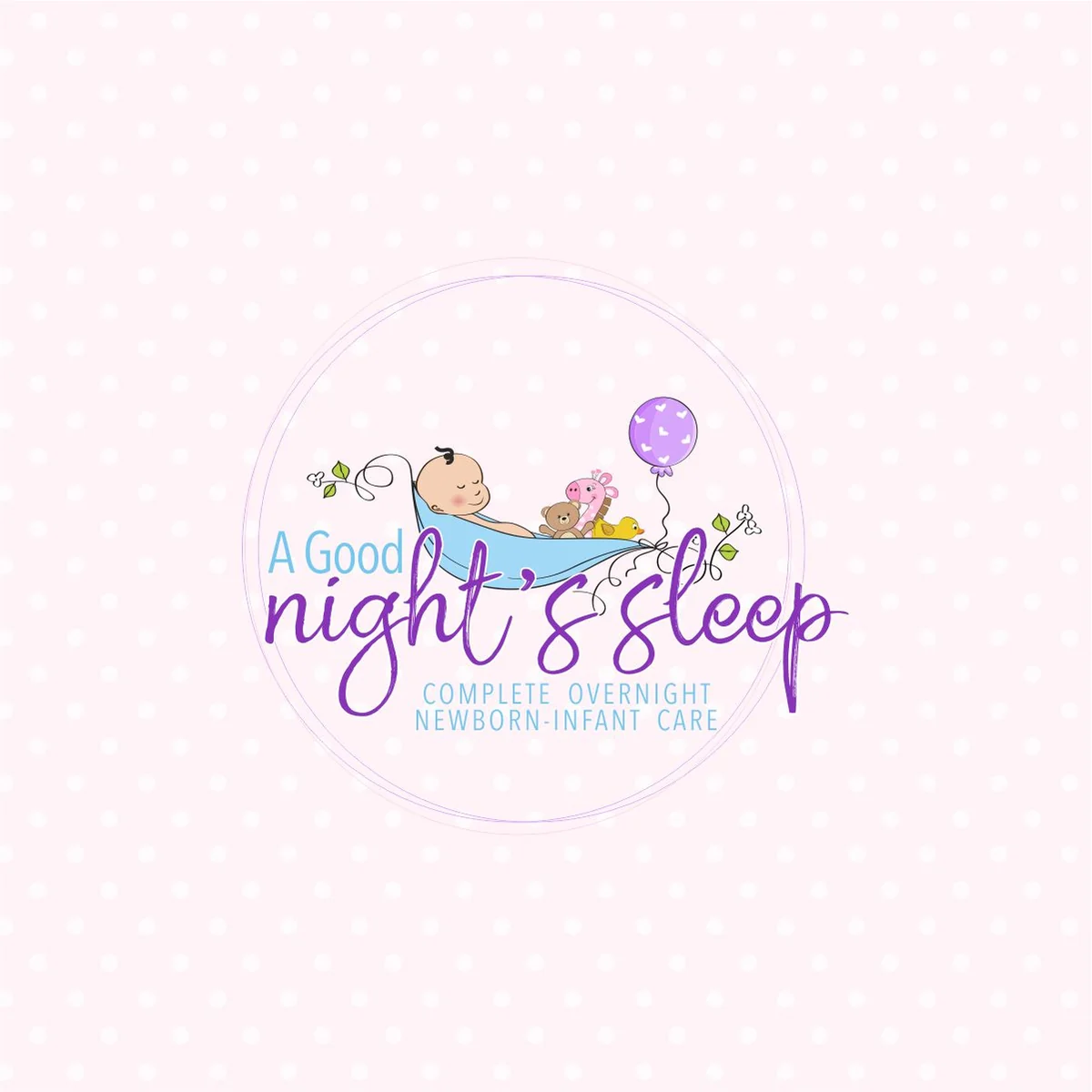 A Good Night’s Sleep - Watercolour - Logo design