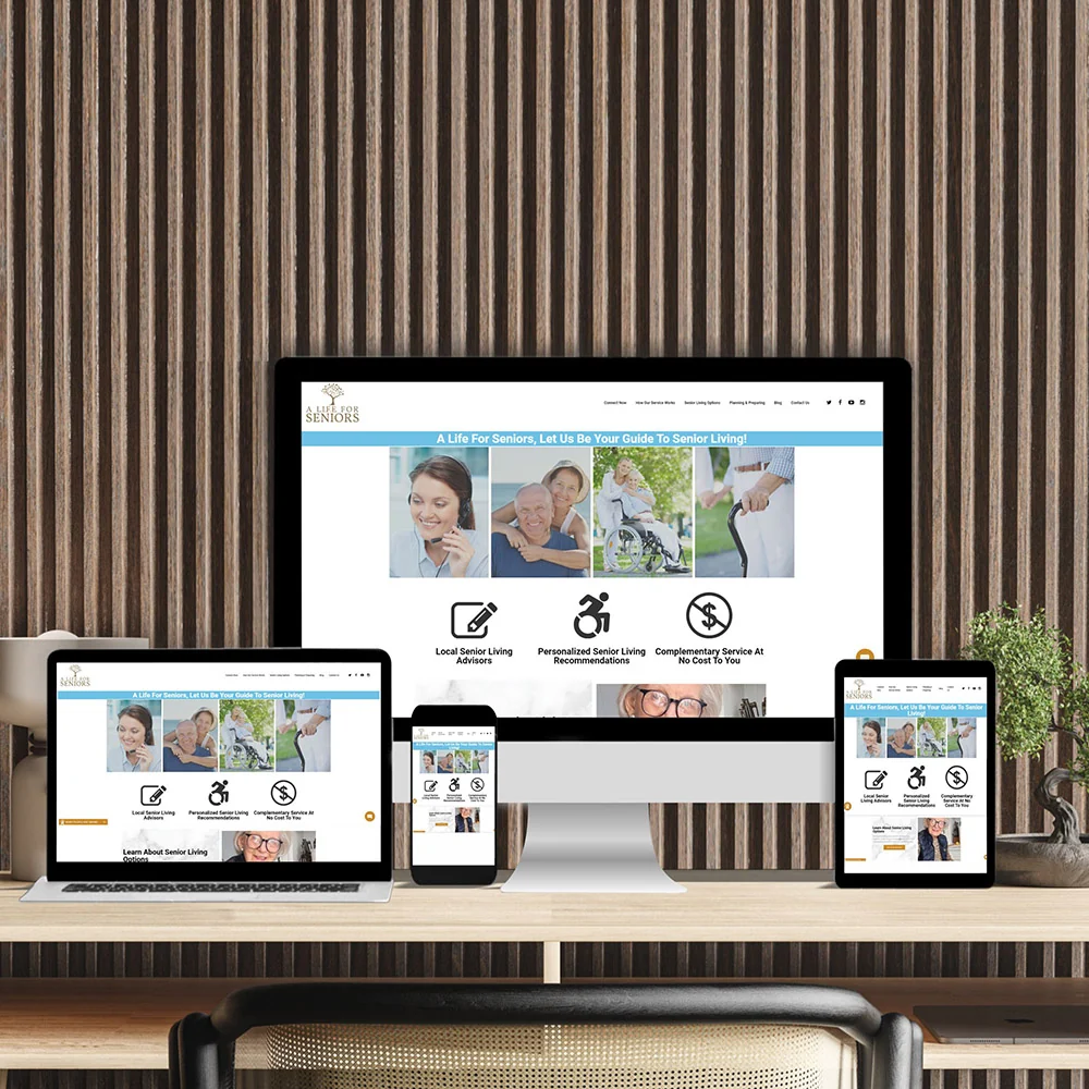 A Life for Seniors - Website design