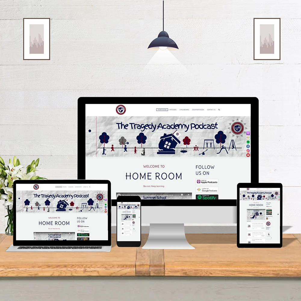 The Tragedy Academy Podcast - Website design