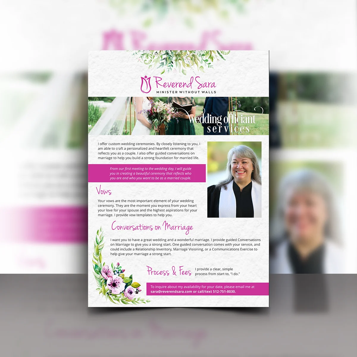 Reverend Sara - Flyer design