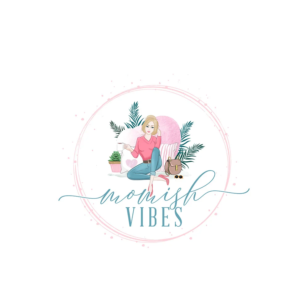 Momish Vibes - Illustration Logo design