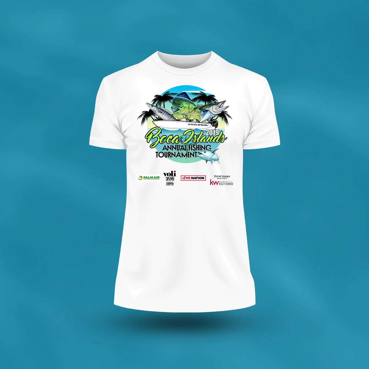 Boca Island Fishing Tournament - Tshirt design