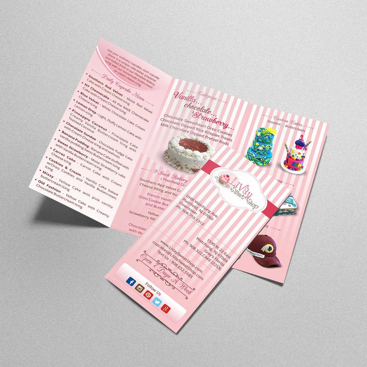 Lil’ Ray Ice Cream Shop - Brochure design