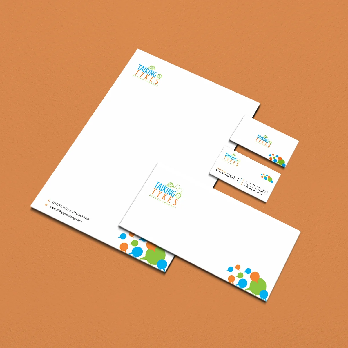 Talking Tykes - Stationery design