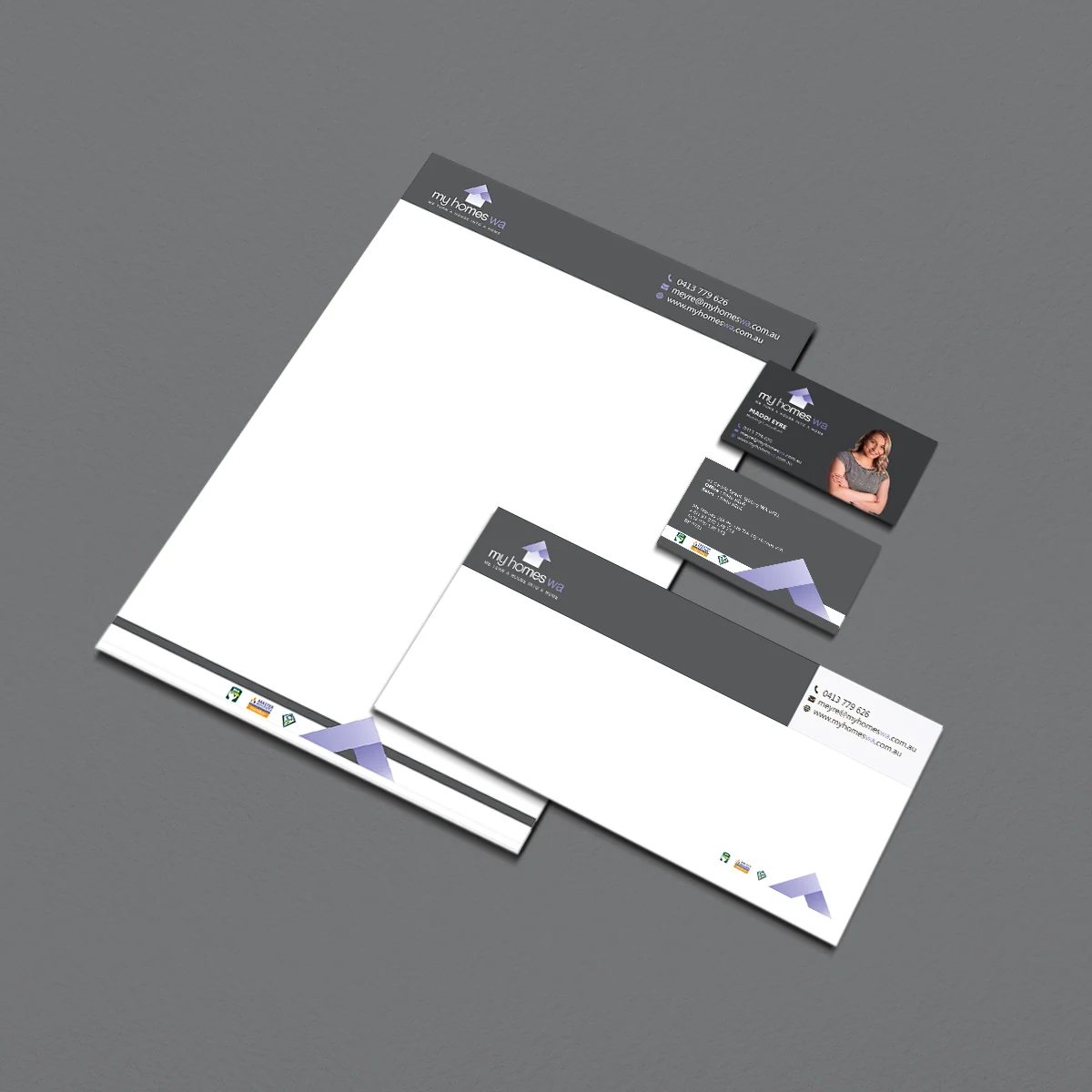 My Homes WA - Stationery design