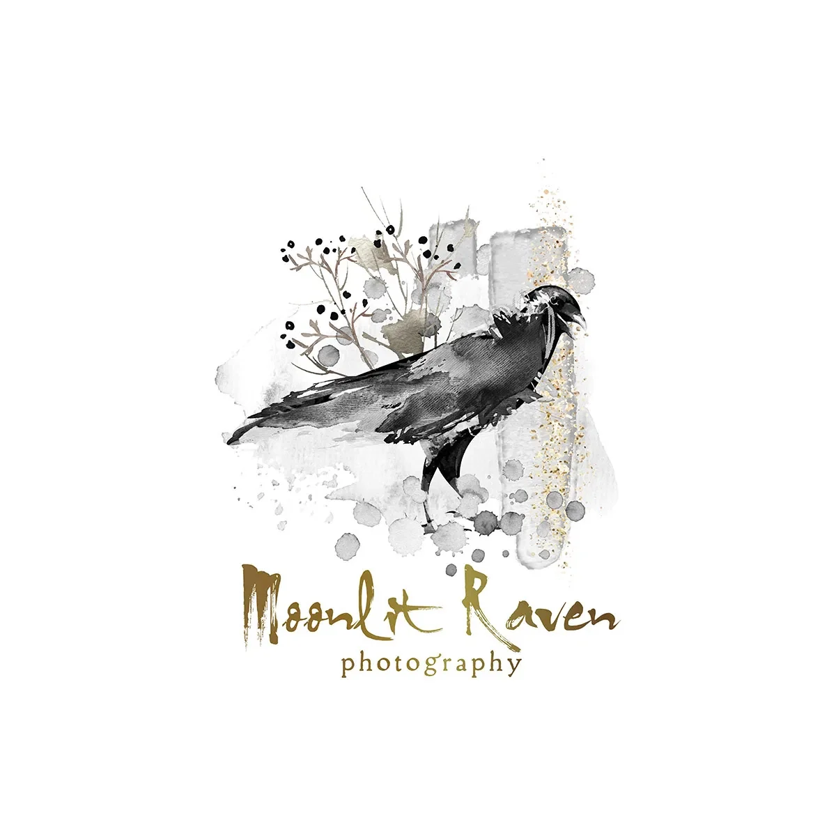 Moonlit Raven Photography - Illustration Logo design